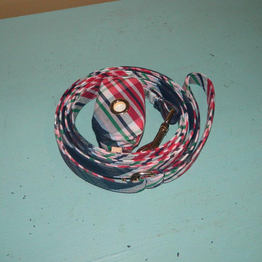 Mark & Graham Classic Patterned Dog Leash Set Hamptons Plaid (TUCK) (RR-2)